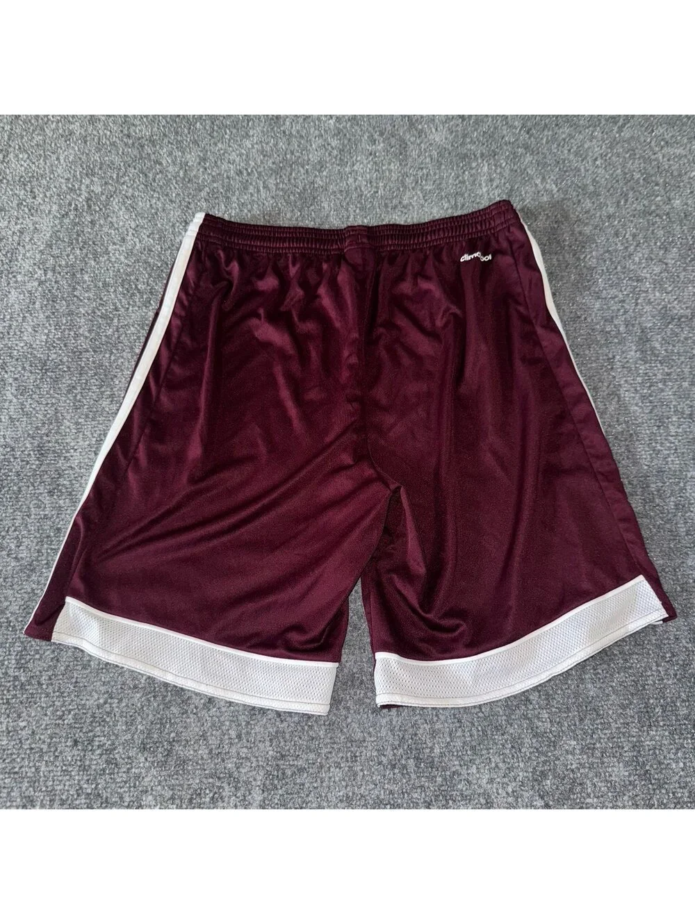 Adidas Burgundy Athletic Soccer Shorts Mens MD Vtg y2k 90s Rare